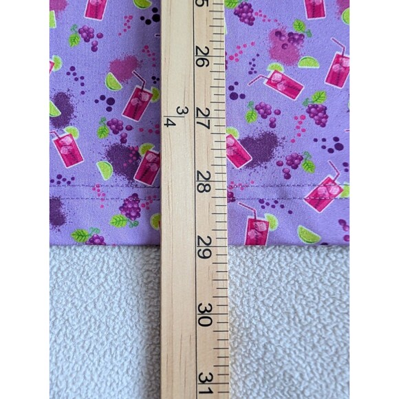Vitamin G Performance Golf Polo Transfusion All Over Print Purple M Activewear - Picture 7 of 7